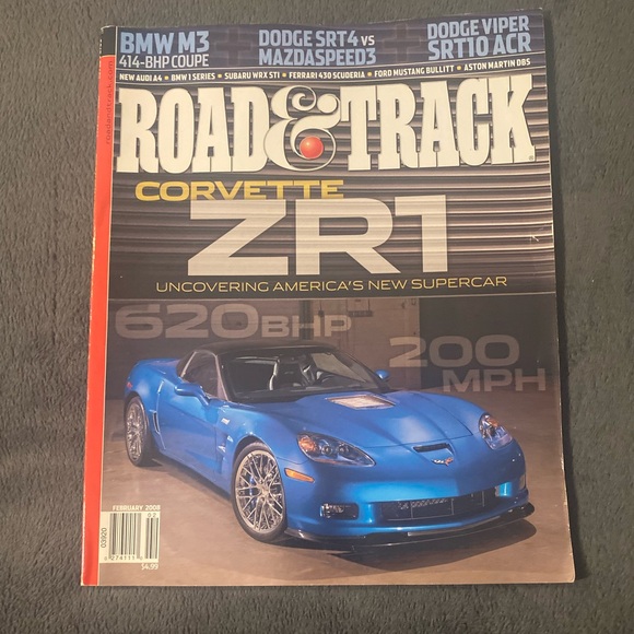 😸Free with bundle😸 Road&Track February 2008/Volume 59/No.6 - Picture 1 of 4